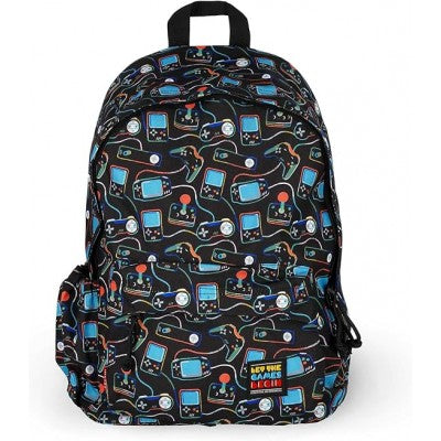Legami - Zaino Viaggio Scuola 32 L, My Backpack, Foderato E Imbottito, 35 X 45 X 20 Cm - Game Lover