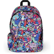 Legami - Zaino Viaggio Scuola 32 L, My Backpack, Foderato E Imbottito, 35 X 45 X 20 Cm - Mushrooms