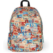 Legami - Zaino Viaggio Scuola 32 L, My Backpack, Foderato E Imbottito, 35 X 45 X 20 Cm - Travel Stickers