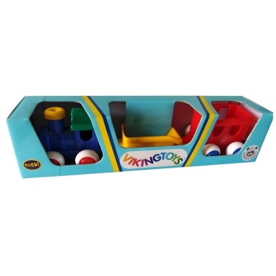 Trenino Chubbies Con 2 Vagoni E Scatola – Viking Toys 81174b
