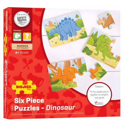 Puzzle Dei Dinosauri In Legno - Bigjigs