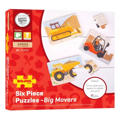 Puzzle Grandi Veicoli In Legno – Bigjigs