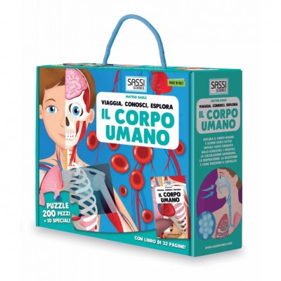 Puzzle Sagomato, Viaggia, Conosci, Esplora Il Corpo Umano