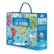 Viaggia, Conosci, Esplora La Terra, Con Puzzle 205pz – Sassi Science