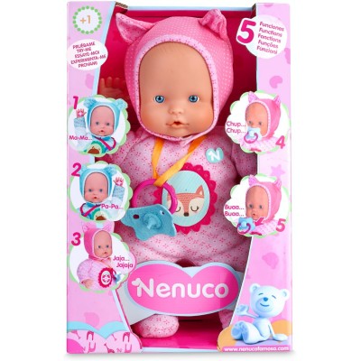 Bambola Nenuco Soft 5 Funzioni - Rosa