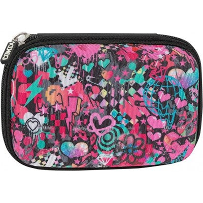 Comix Bright - Astuccio Scuola, Astuccio Maxi Zip Con Set Cancelleria Incluso