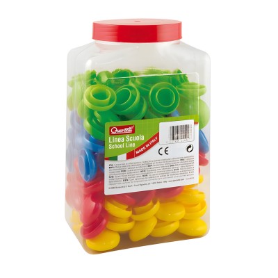 Flacone 144 Bottoni Baby Tondi – Quercetti 2408