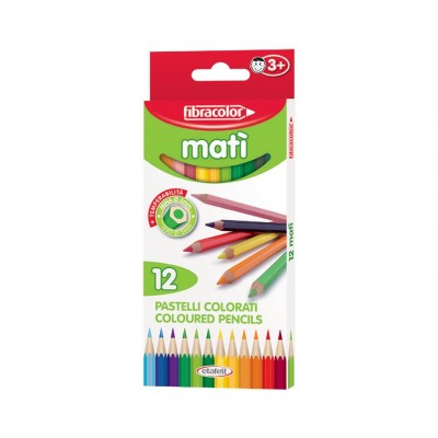 Pastelli Mati 12 Pz - Fibracolor