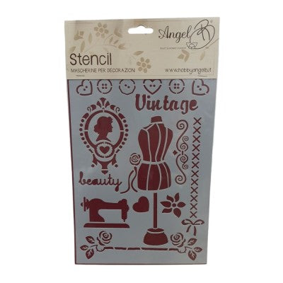 Stencil Vintage – Angel B