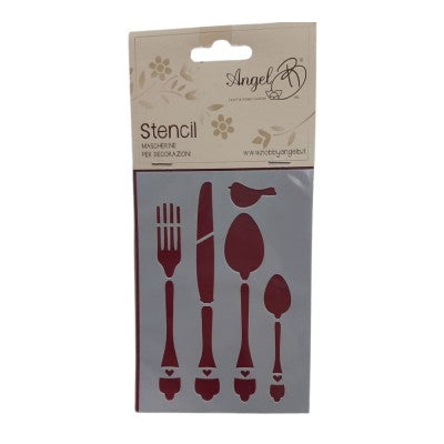 Stencil Posate – Angel B