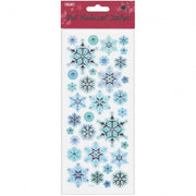 Stickers In Rilievo Con Stampa Metallizzata – Wiler Fiocchi Di Neve Stk191008