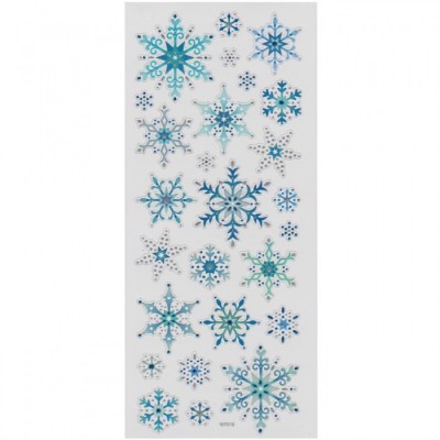 Stickers Con Brillantini – Fiocchi Di Neve - Wiler Stk167010