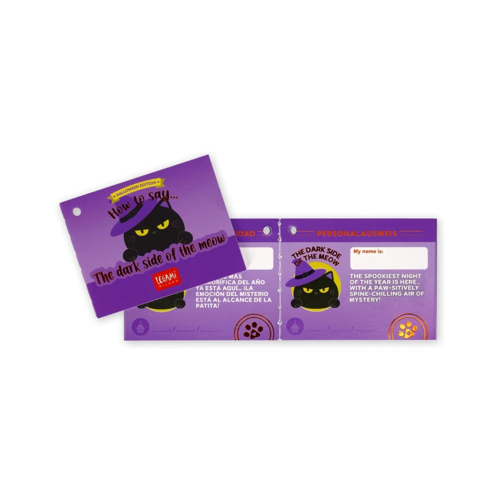 Legami – Peluche Plush Super Soft Halloween “Kitty” | Mini, Sta in Piedi da Solo, con Carta d’Identità, 14 x 17 cm