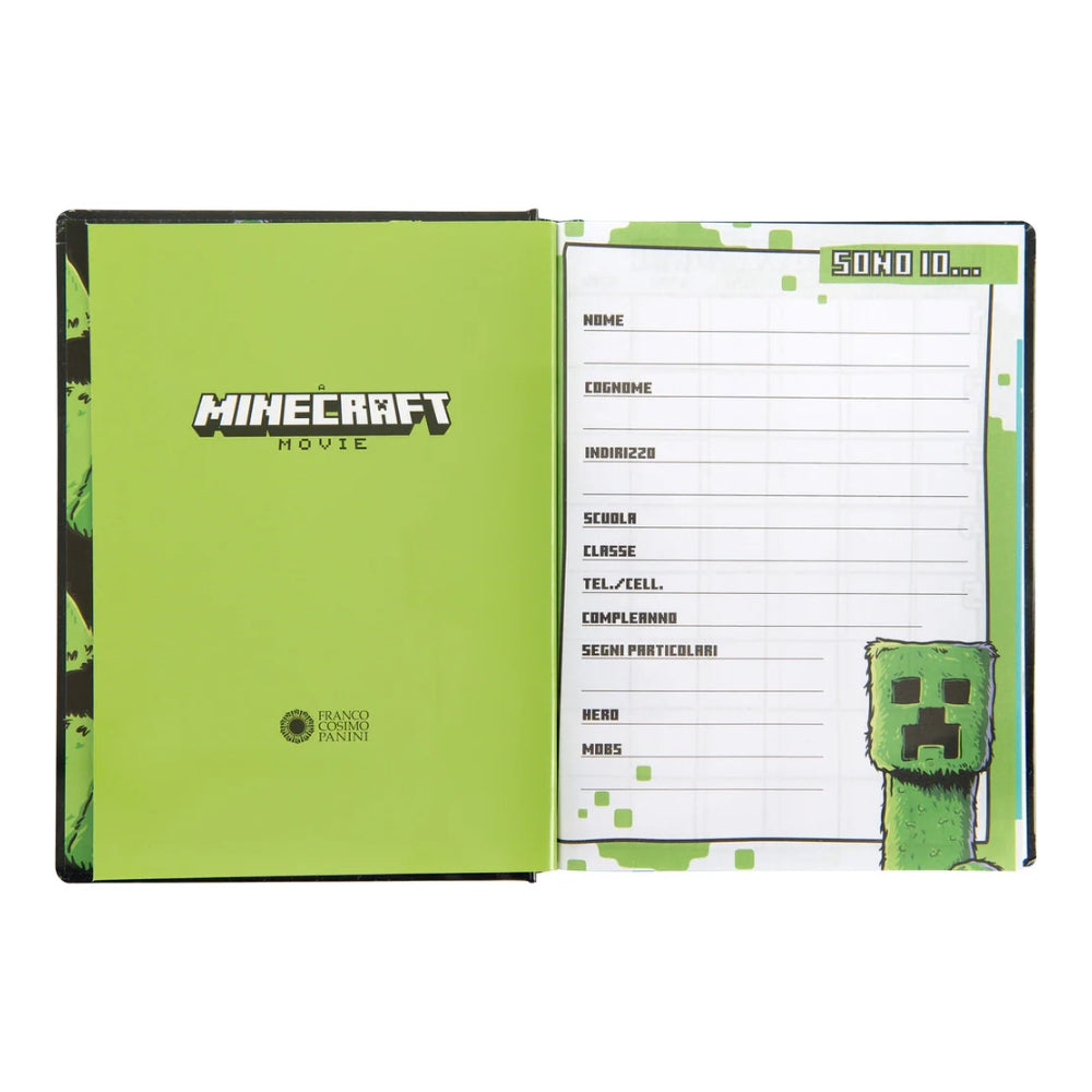 Diario Standard Giornaliero Minecraft, Non Datato, 12 Mesi - Franco Cosimo Panini
