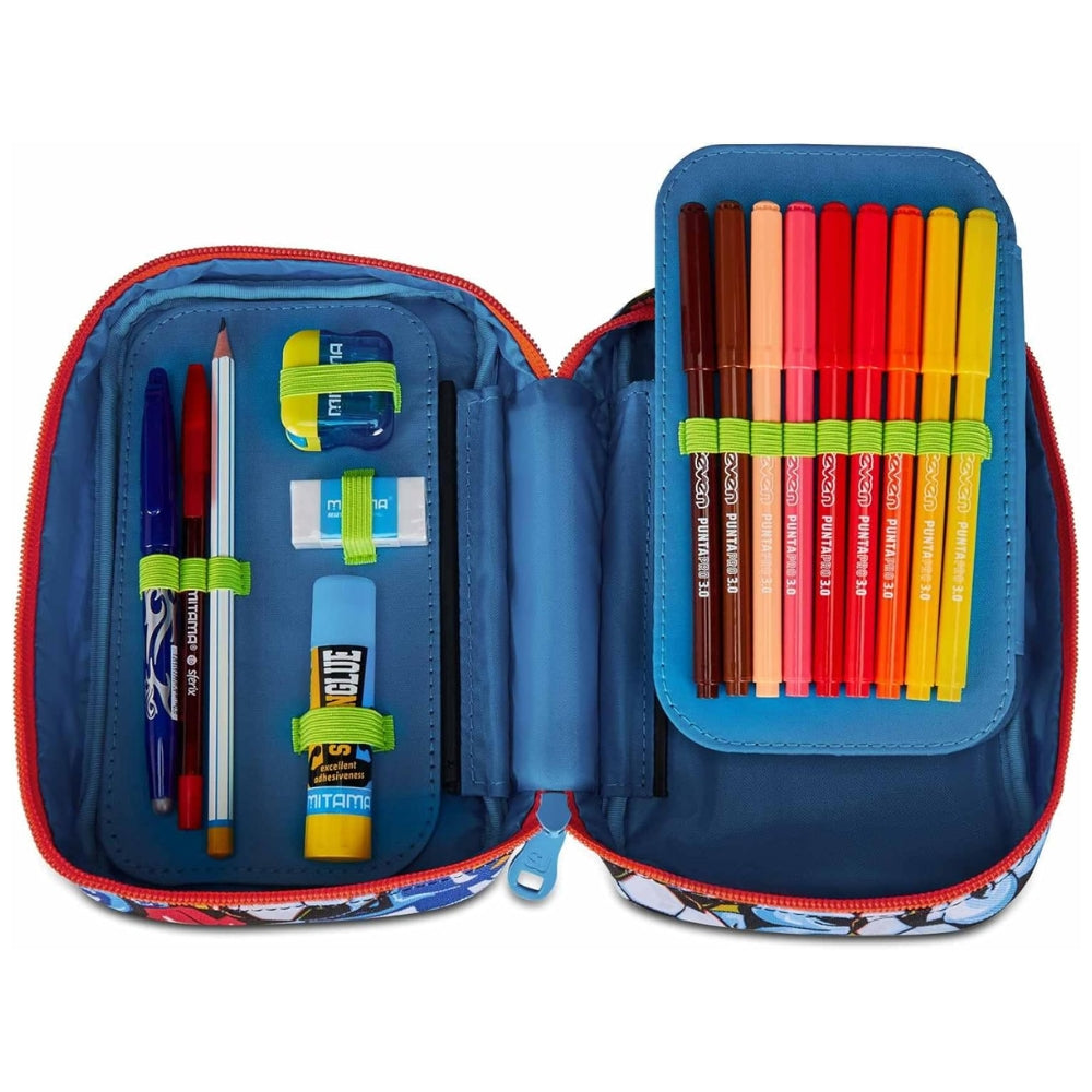 Astuccio Completo 1 Zip Sj Gang Speed Pad New - Tinypatch Boy – Azzurro/Arancione