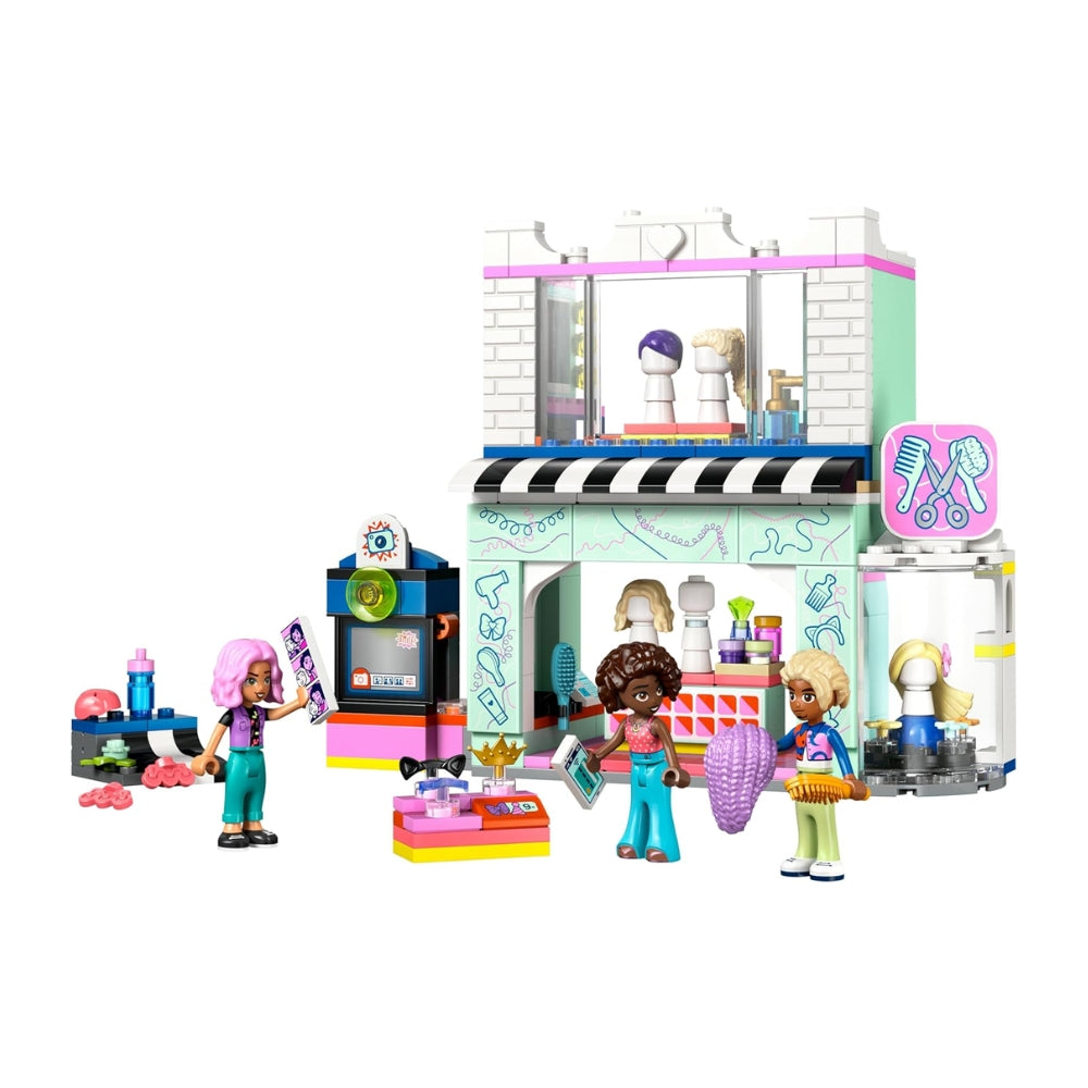 LEGO Friends Parrucchiere e Negozio di Accessori, Salone Giocattolo con 3 Personaggi, Giochi Creativi per lo Sviluppo delle Abilità Sociali per Bambine da 7 Anni, Idea Regalo di Compleanno 42662