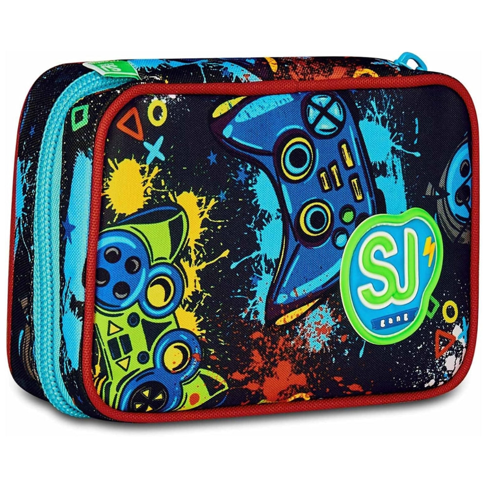 Astuccio Completo 1 Zip Sj Gang Speed Pad New - Game Led Boy - Azzurro/Rosso