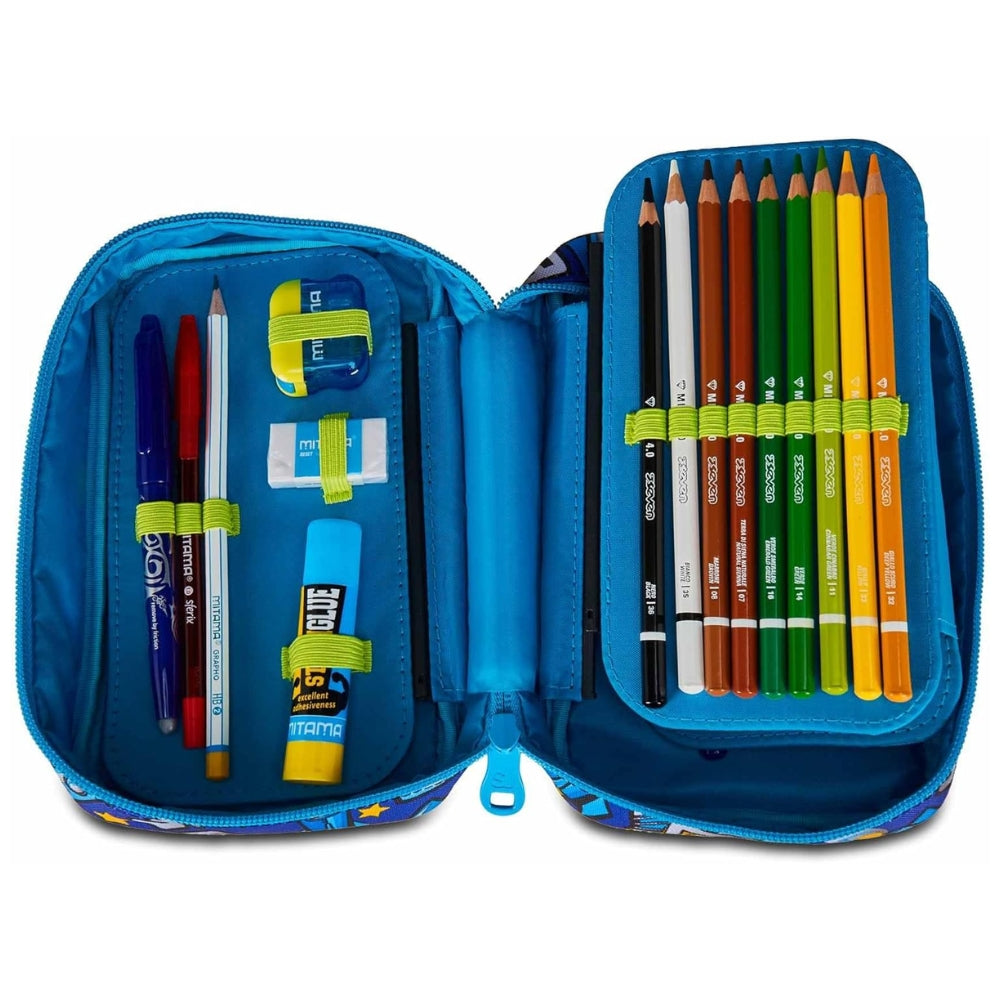 Astuccio Completo 1 Zip Sj Gang Speed Pad New - Flyrocket Boy - Blu/Giallo