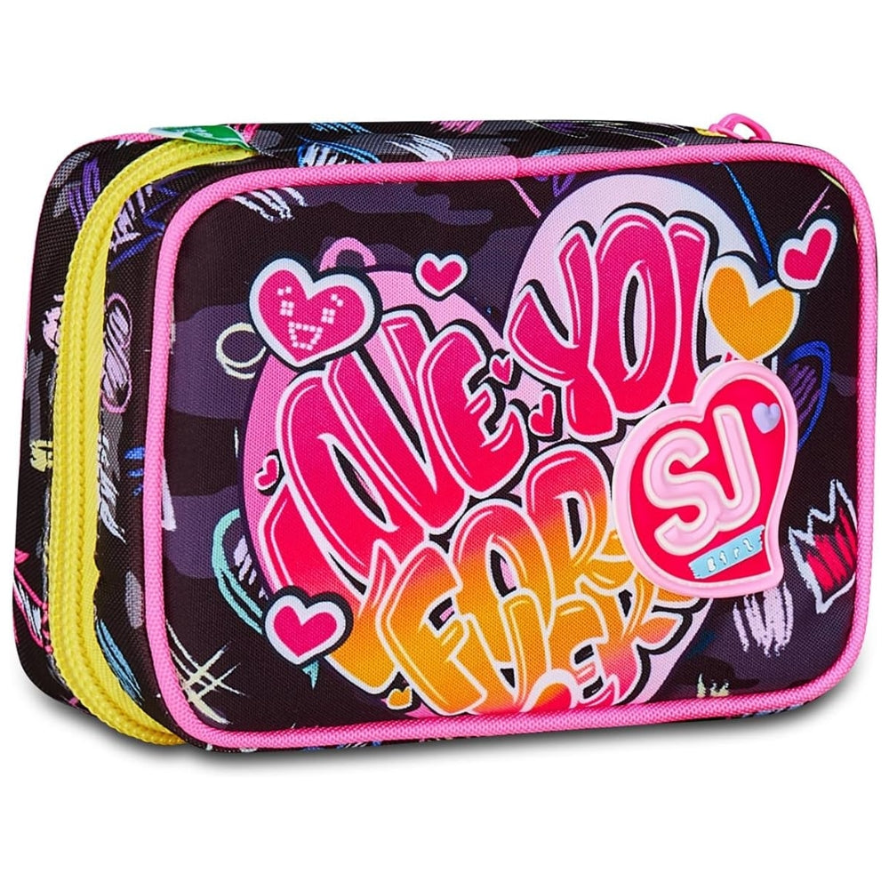 Astuccio Completo 1 Zip Sj Gang Speed Pad New - Game Led Girl - Fucsia/Rosa