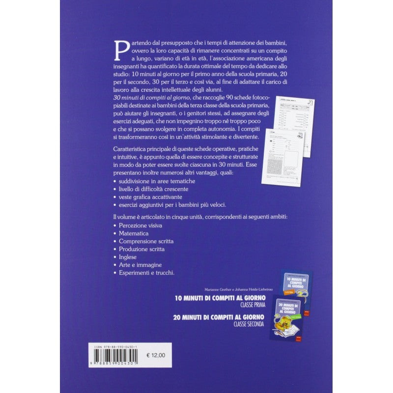 30 Minuti Di Compiti Al Giorno – Classe Terza