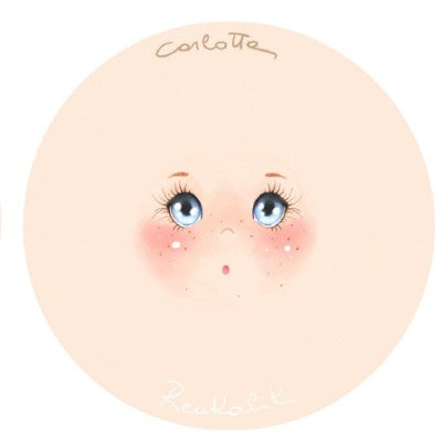 Viso Stampato Su Tessuto Carlotta Ø 19