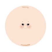 10 Visi Stampati Su Tessuto - Nancy - Diam. 13 - Renkalik