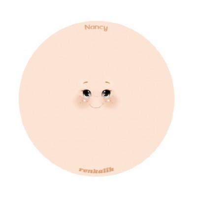 10 Visi Stampati Su Tessuto - Nancy - Diam. 13 - Renkalik