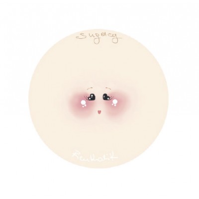 10 Visi Stampati Su Tessuto - Sugar - Diam. 13 - Renkalik