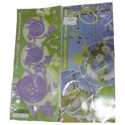 Spirale Feltro Lilla – 3 Pezzi