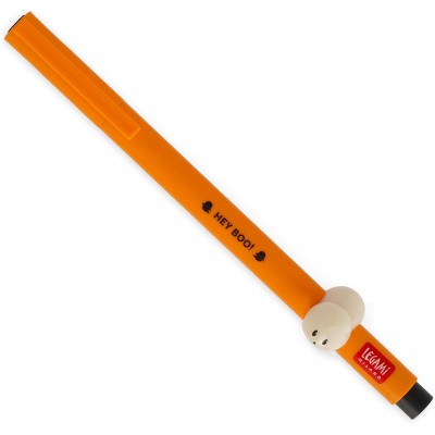 Legami - Penna Gel Halloween - Lovely Friends, Animaletto Decorativo, Inchiostro Nero, Punta Fine 0,5 Mm, Tema Ghost