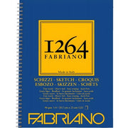 Fabriano Blocco 1264 Schizzi Spiralato Lato Lungo - 90gsm - A4 - 120 Fogli