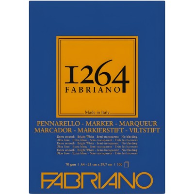 Fabriano Blocco 1264 Marker - 70 Gsm - A4 - 100 Fogli