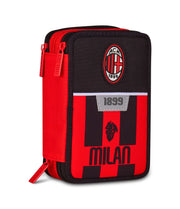 Astuccio Completo 3 Zip Milan Kick And Score - Seven