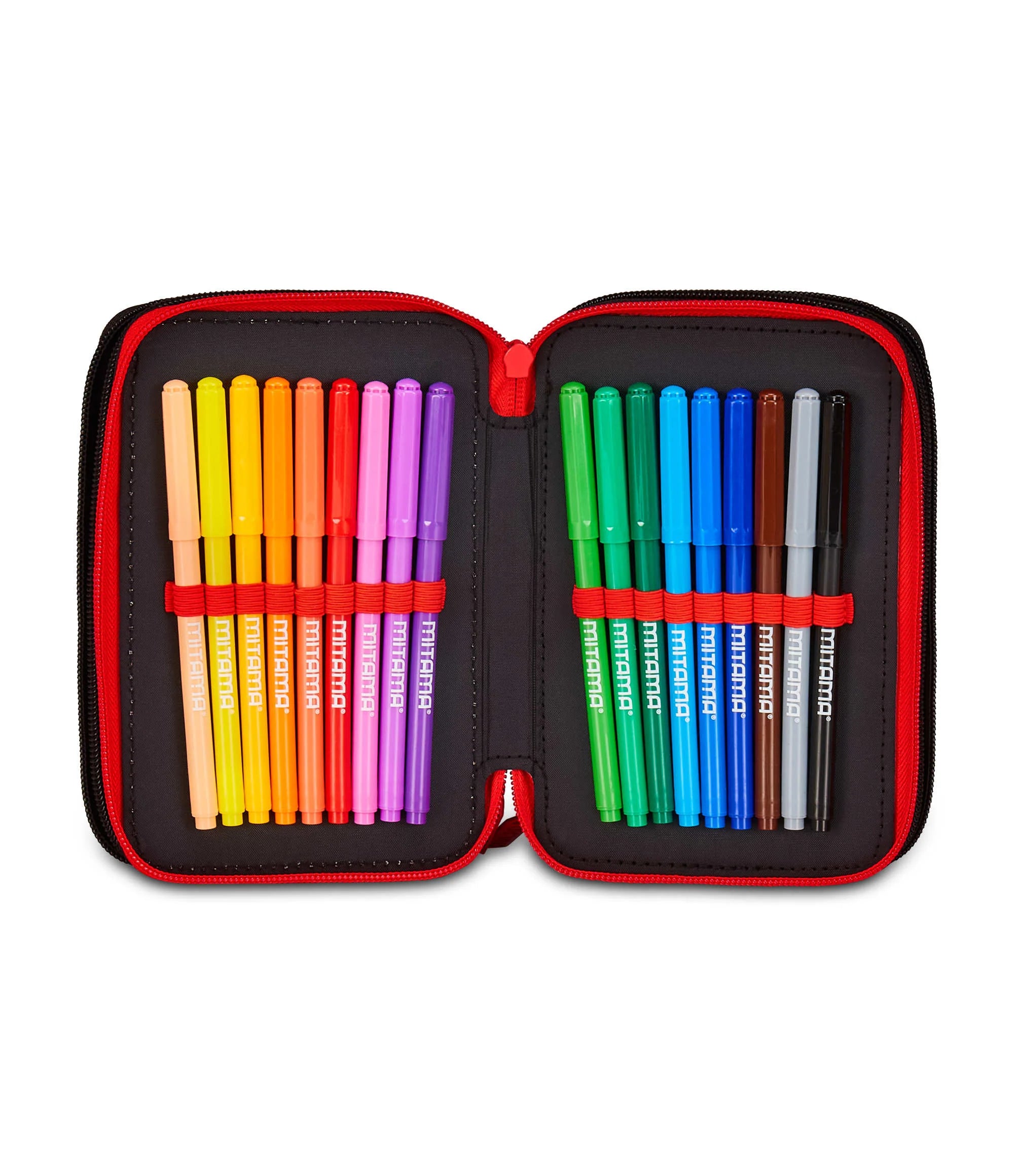 Astuccio Completo 3 Zip Milan Kick And Score - Seven