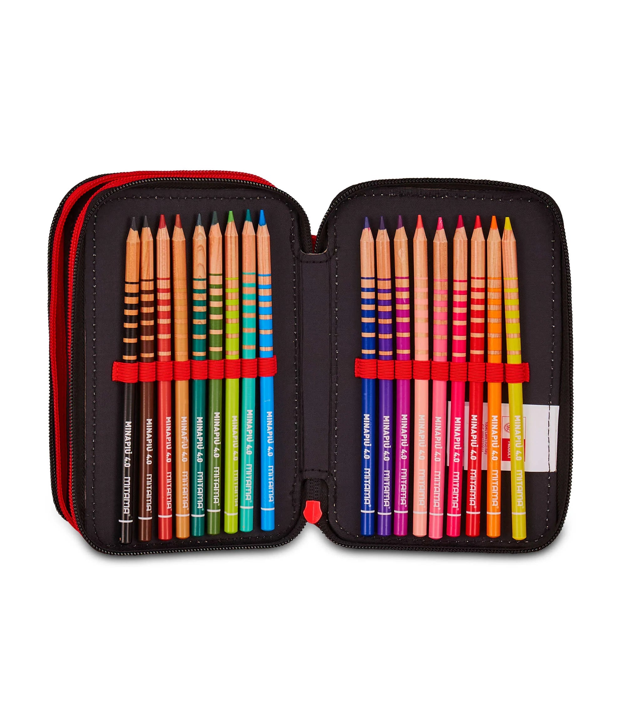 Astuccio Completo 3 Zip Milan Kick And Score - Seven