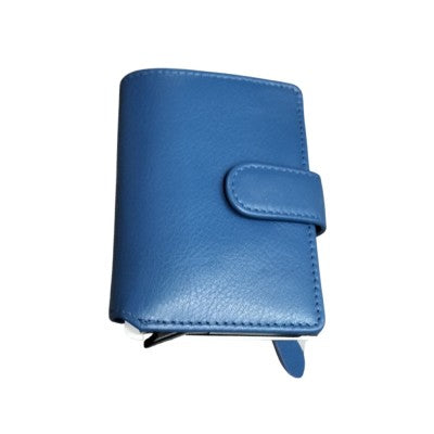 Porta Carte Axel Plus Con Zip Blu Lapislazzulo | Campo Marzio