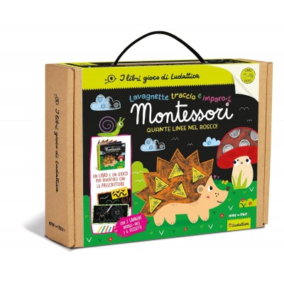Ludattica - Quante Linee Nel Bosco! Ediz. A Colori. Con 2 Lavagnette Double-face + 6 Gessetti Colorati + Cancellino