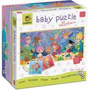 Ludattica - Baby Puzzle Sirene - Puzzle 32 Pezzi - Dimensione 67 X 32 Cm - Made In Italy