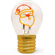 Legami - Lampada Da Tavolo A Forma Di Lampadina, Santa Claus, For Indoor Use Only, Ricaricabile Con Cavo Usb, Senza Fili