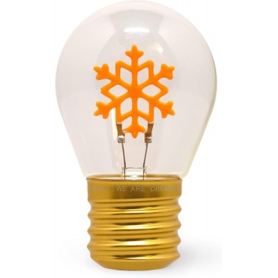 Legami - Lampada Da Tavolo A Forma Di Lampadina, Fiocco Di Neve, For Indoor Use Only, Ricaricabile Con Cavo Usb, Senza Fili