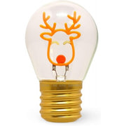 Legami - Lampada Da Tavolo A Forma Di Lampadina, Renna Di Natale, For Indoor Use Only, Ricaricabile Con Cavo Usb, Senza Fili