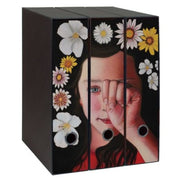 Set 3 Raccoglitori Image Donne - Fiori Di Rinascita - Formato Protocollo - Dorso 8 Cm