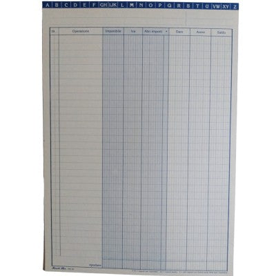 Prodotti Flex 1563 – Dare Avere Saldo – Con Rubrica A-z  - 80 Pezzi