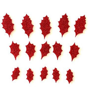 Agrifoglio Feltro Stardust 20x18 Cm - Termoformabile 3 Mm - Rosso Glitter     - Renkalik