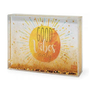 Portafoto Medio Con Glitter Dorati Good Vibes 10x15 Cm  - Legami