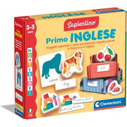 Clementoni Sapientino Montessori - Primo Inglese - Gioco Montessori 3 Anni, Gioco Educativo Per Imparare Inglese, Flashcards