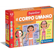 Clementoni Sapientino Montessori - Il Corpo Umano - Gioco Montessori 4 Anni, Gioco Educativo Per Conoscere Corpo Umano