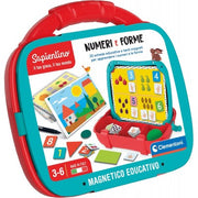 Clementoni Sapientino - Valigetta Magnetica Numeri E Forme, Gioco Educativo Per Bambini 3-6 Anni, Apprendimento Matematica