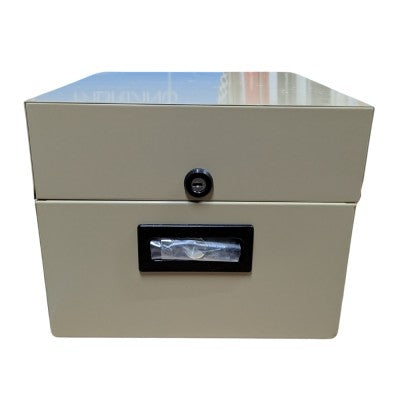 Schedario In Metallo Flex 30x27,5x22 Cm Chiusura Con Chiave E 2 Divisori