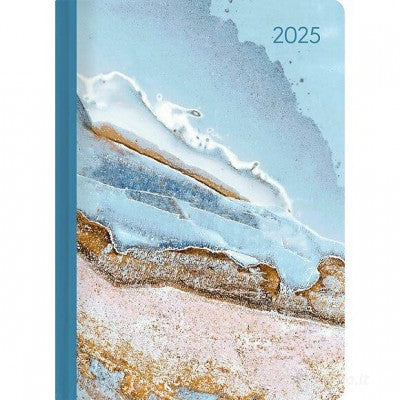 Agenda Giornaliera 2025 Style Blue Marble - Alpha Edition - 10,7 X 15,2 Cm